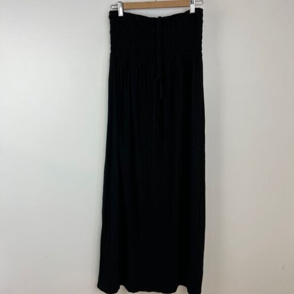 Soft Joie Women's Size Small Black Linen Blend Sleeveless Maxi Dress Swim Cover - Picture 12 of 13